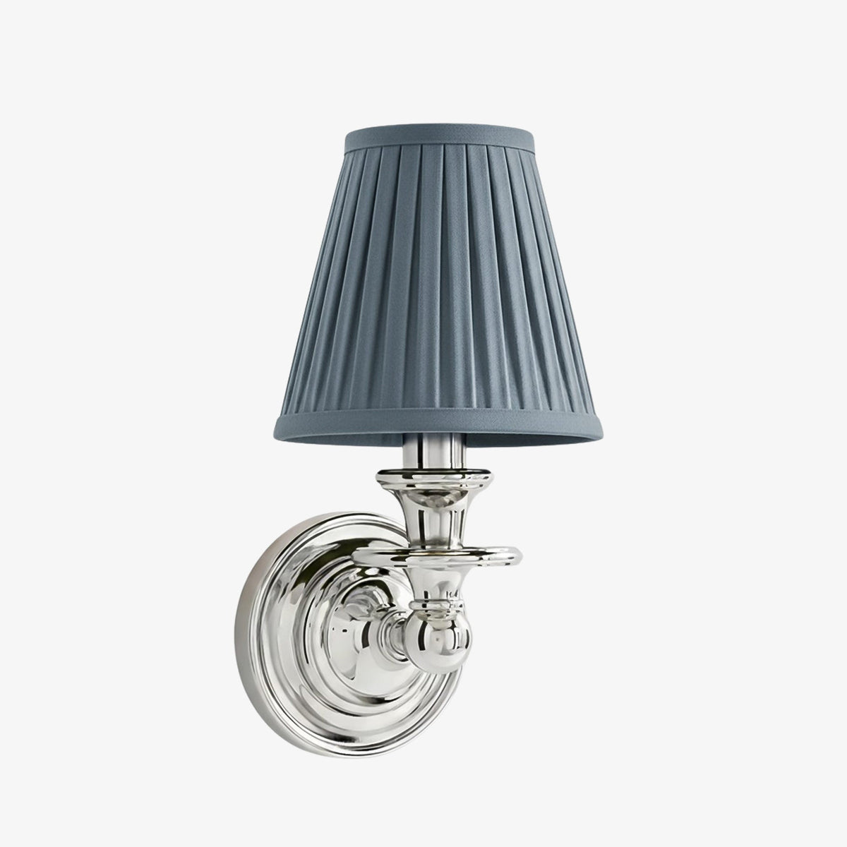 Wall Sconce Classic with Fabric Shade and Candle-Style Arm