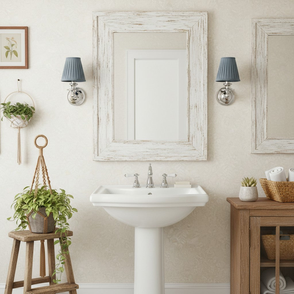 Wall Sconce Classic with Fabric Shade and Candle-Style Arm