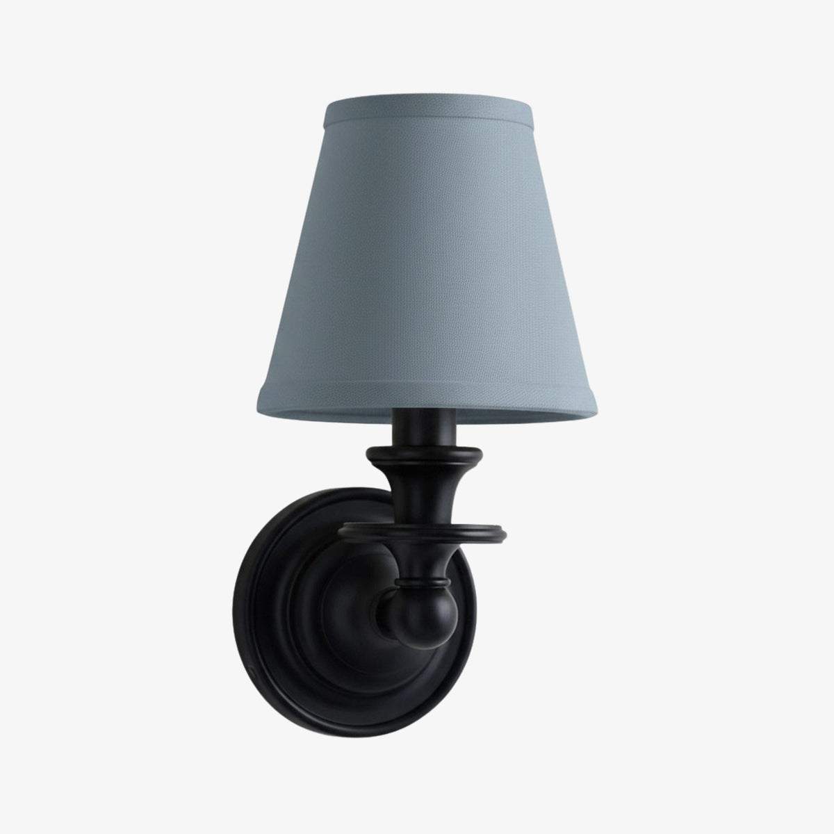 Wall Sconce Classic with Fabric Shade and Candle-Style Arm
