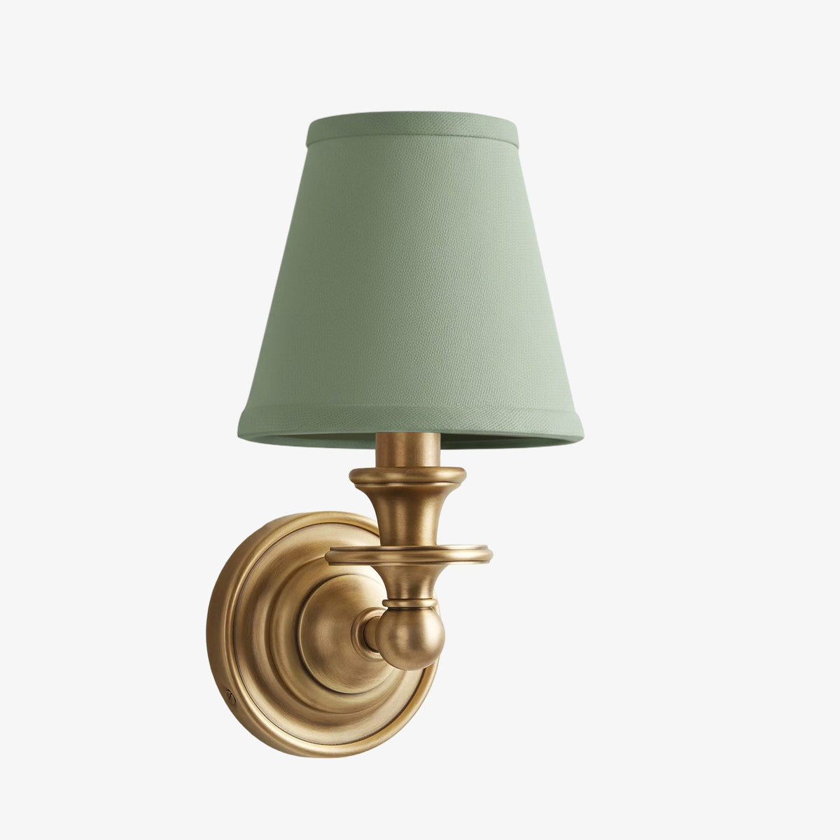 Wall Sconce Classic with Fabric Shade and Candle-Style Arm
