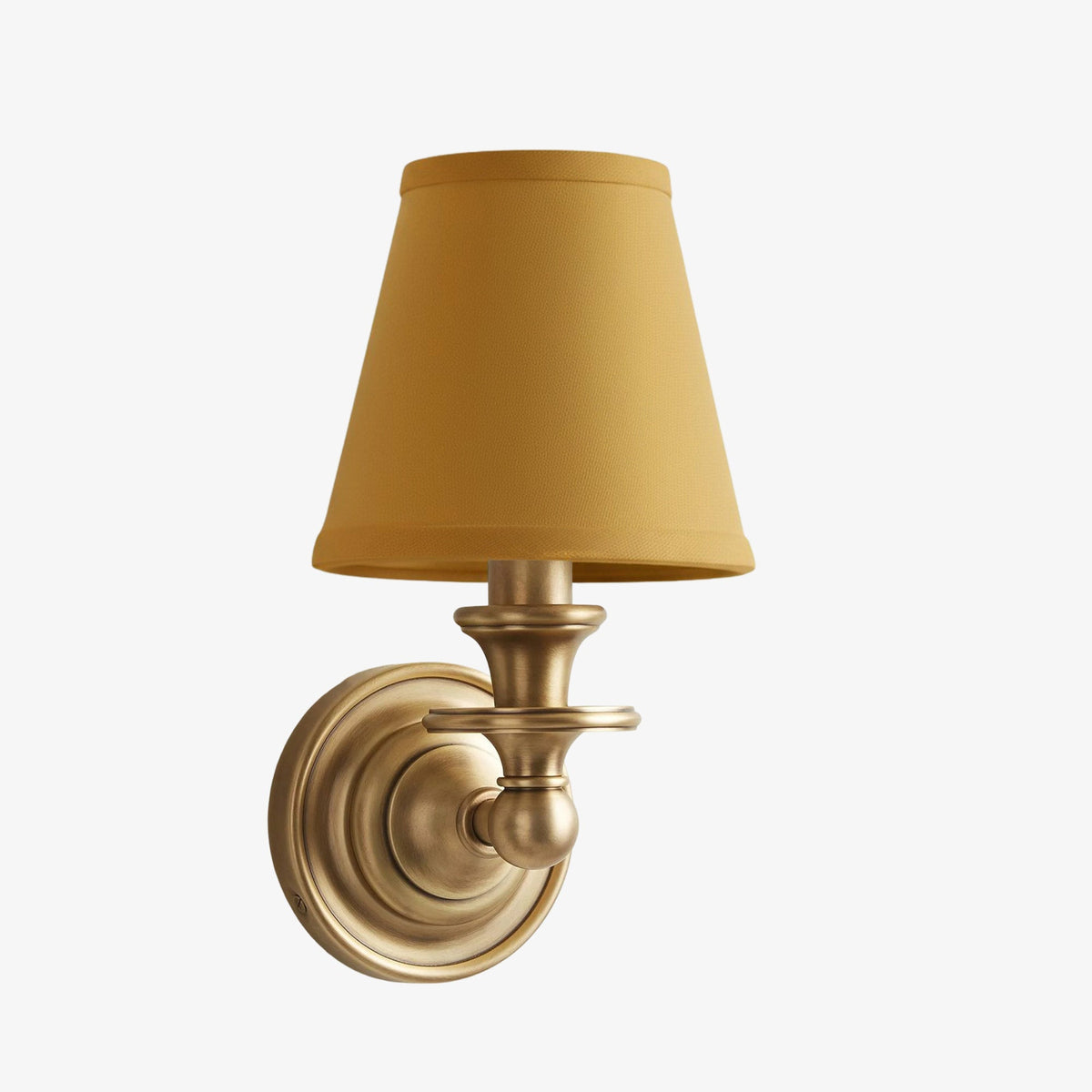 Wall Sconce Classic with Fabric Shade and Candle-Style Arm