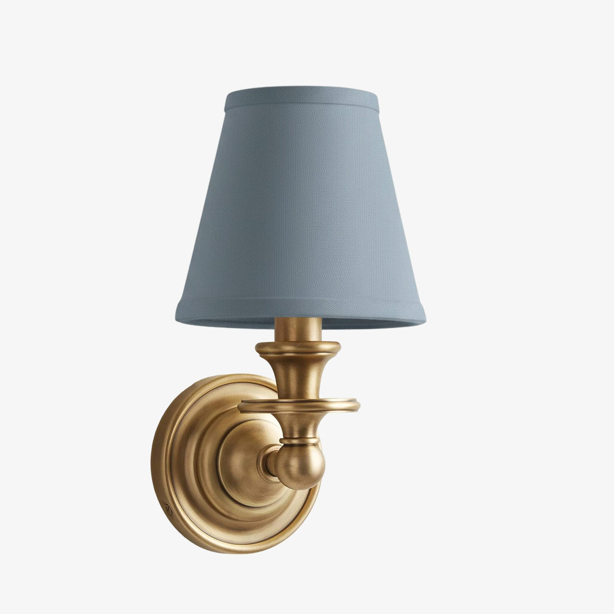 Wall Sconce Classic with Fabric Shade and Candle-Style Arm