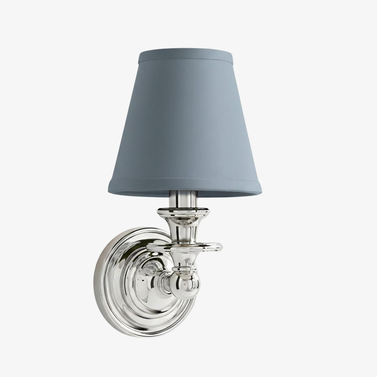 Wall Sconce Classic with Fabric Shade and Candle-Style Arm