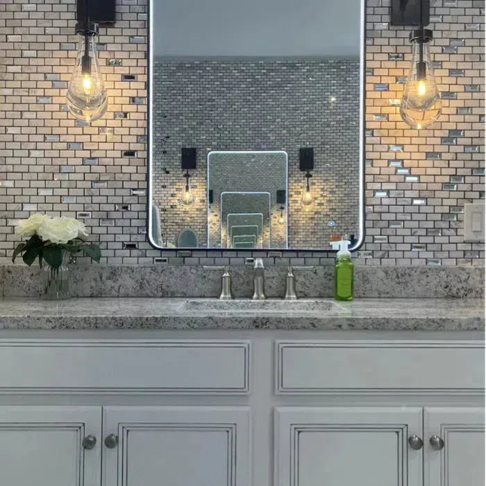 Wall Sconce Modern with Teardrop Glass Shade and Hardwired E12 Fitting