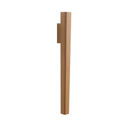 Wall Vase Minimalist Wood with Glass Tube and Wall Mount Hardware