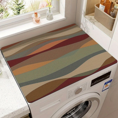 Washing Machine Top Mat with Anti-Slip Backing and Bohemian Print