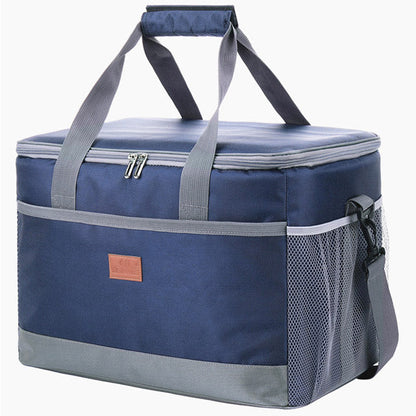 Waterproof Insulated Cooler Bag with Side Mesh Pockets and Shoulder Strap