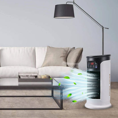 Windowless Portable Air Cooler with Water Tank and Caster Wheels