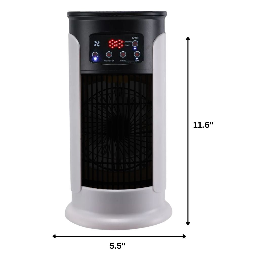 Windowless Portable Air Cooler with Water Tank and Caster Wheels