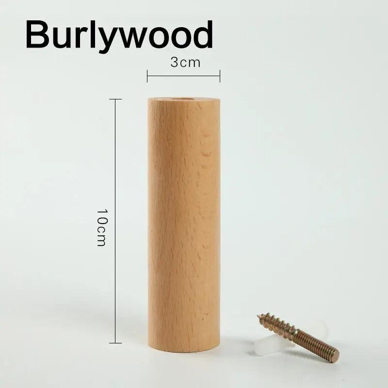 Wood Wall Hook with Angled Design for Coats, Bags and Keys