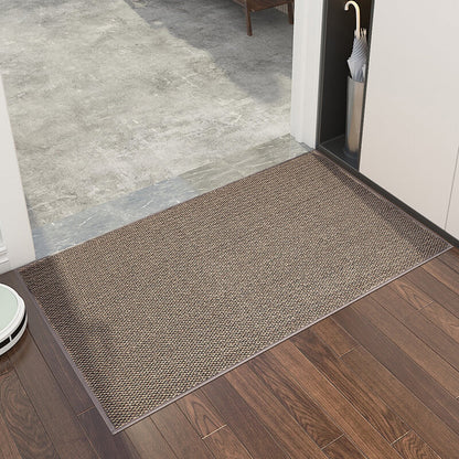 Woven Doormat Anti-Slip Machine Washable with Rubber Backing for Entryway